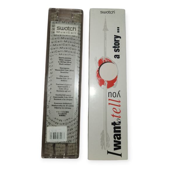 Vintage Swatch watch "Tell Me The Time" SLZ100C pack. Rare NOS Musical Swatch - Picture 6 of 6